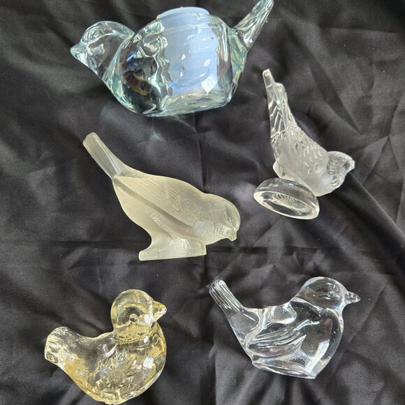 Collection of Vintage Glass Bird Figurines (Five) - Picture 9 of 14
